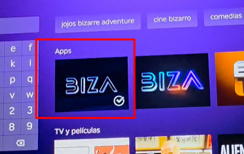 Roku Main - App BIZA